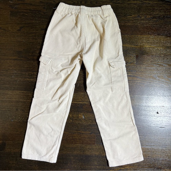 PacSun Off White Corduroy Cargo Elastic Waist Pants - Picture 7 of 11